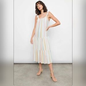 Rails Capri Dress in Melon Stripe